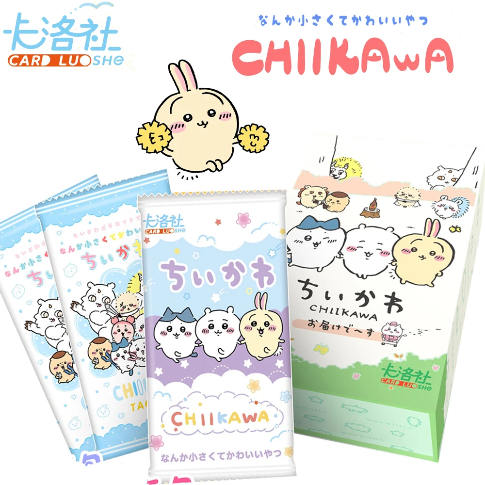 

Коллекция карт аниме Chiikawa для детей, милые анимационные персонажи, бесплатная доставка, Usagi, карточка благословения, популярные подарки на день рождения, игрушки