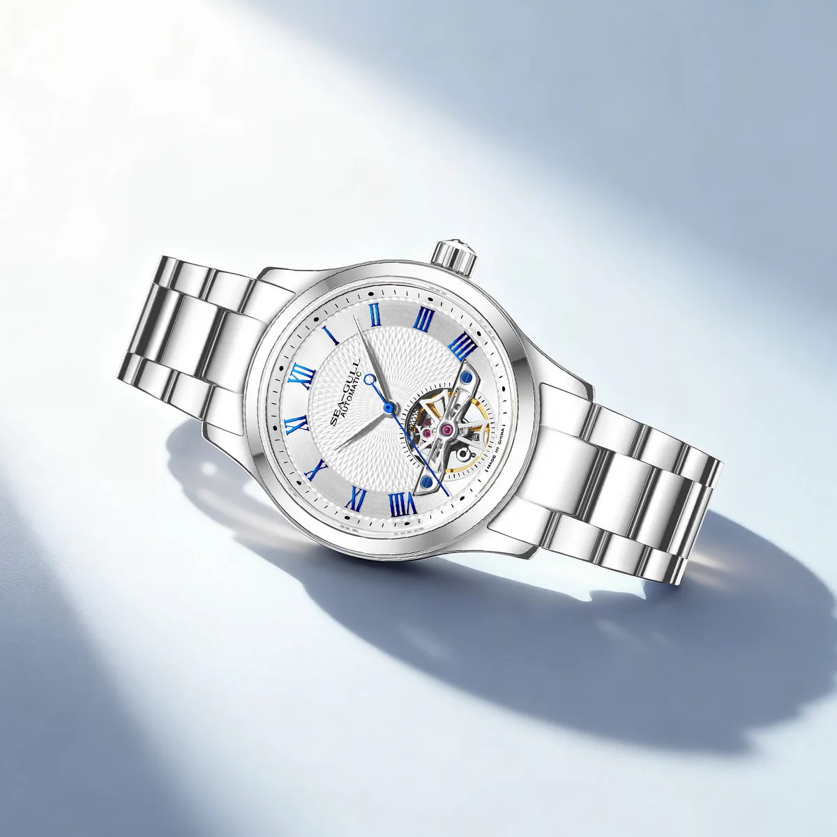 SEA-GULL 2021 Heren Automatisch Mechanisch Horloge - Holle Wijzerplaat Met Kalender - Zakelijk