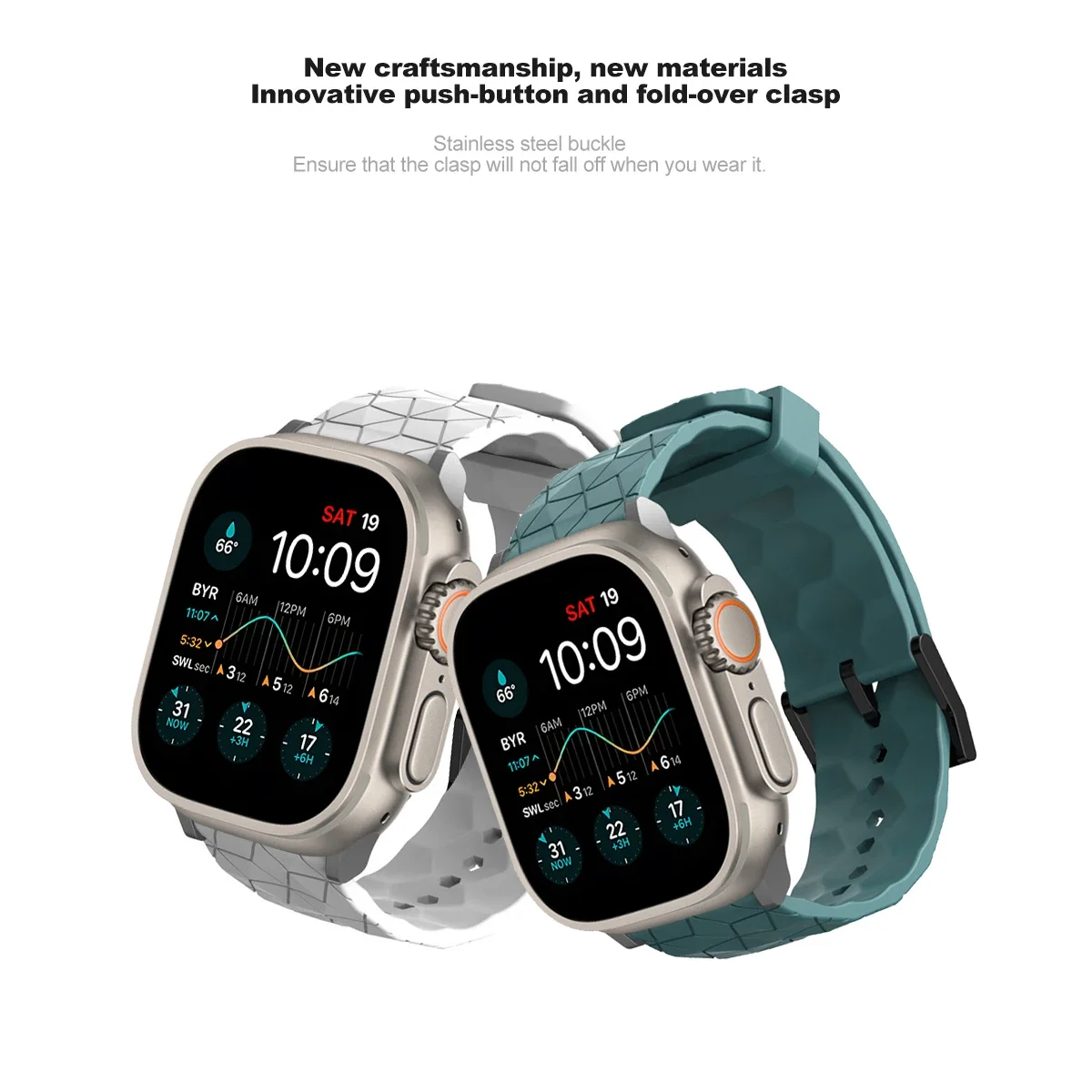 รูปสินค้า สายซิลิโคน Apple Watch ยืดหยุ่น ใส่สบาย หลายขนาด