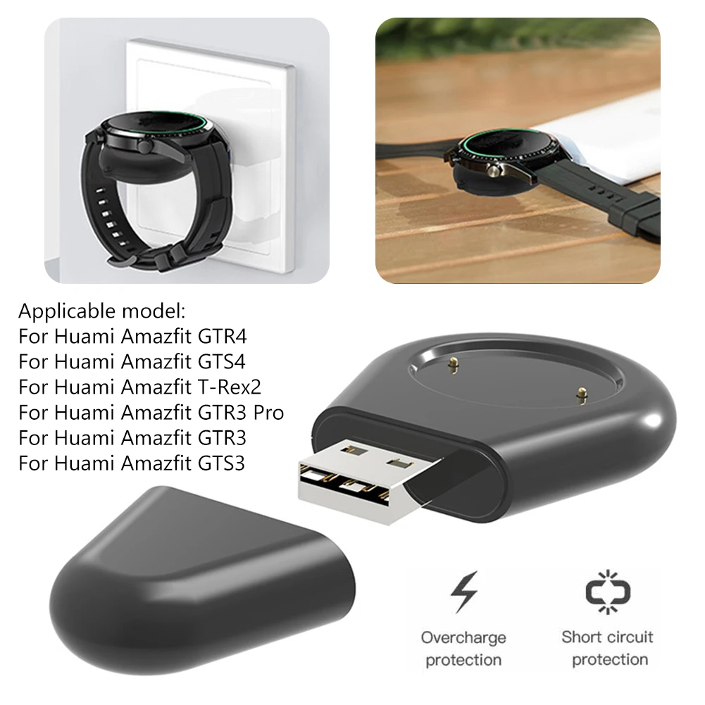 Base Di Ricarica Magnetica Per Amazfit GTR 4, GTR 3, GTS 3 - Con Cavo USB 1m