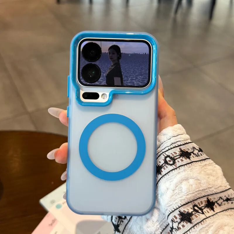 Magsafe Candy Matte Transparent Magnetic Wireless Charging Phone Case