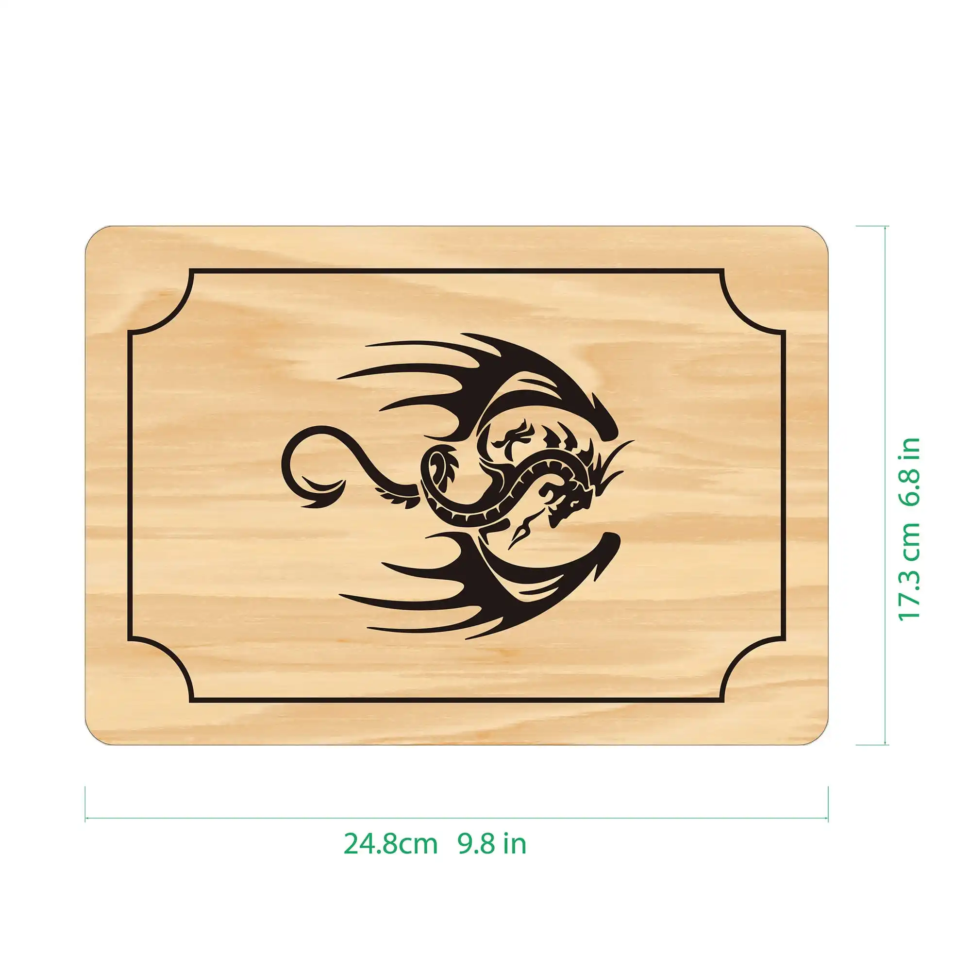 2 in 1 Wooden Dice Case & Dice Tray, Multifunction Box, Rectangle Bamboo Holder for Set, D&D, RPG, Tabletop Games