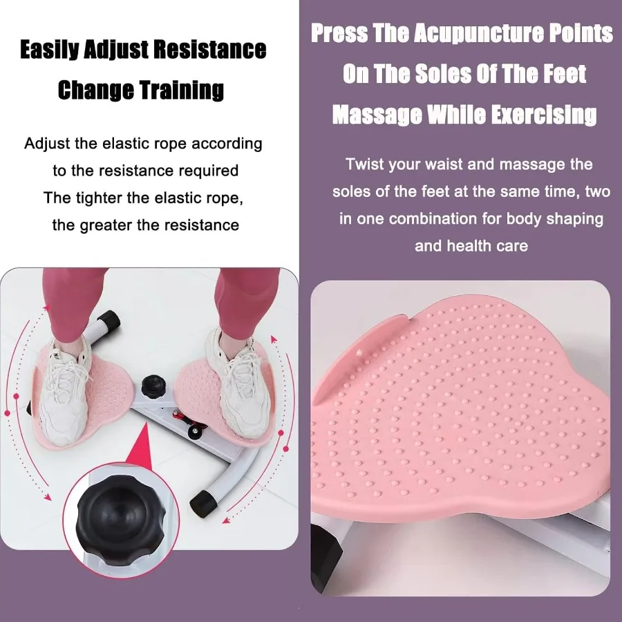 Waist Twisting Machine, ab Twister Board, Body Shaping Waist Twisting Disc, Twister Exercise for Waist, Waist Whisper with Draws