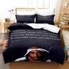 2 PAC Bedding Set Single Twin Full Queen King Size Bed Set Aldult Kid Bedroom Duvetcover Sets 3D Print Tupac Amaru Shakur 2022 3