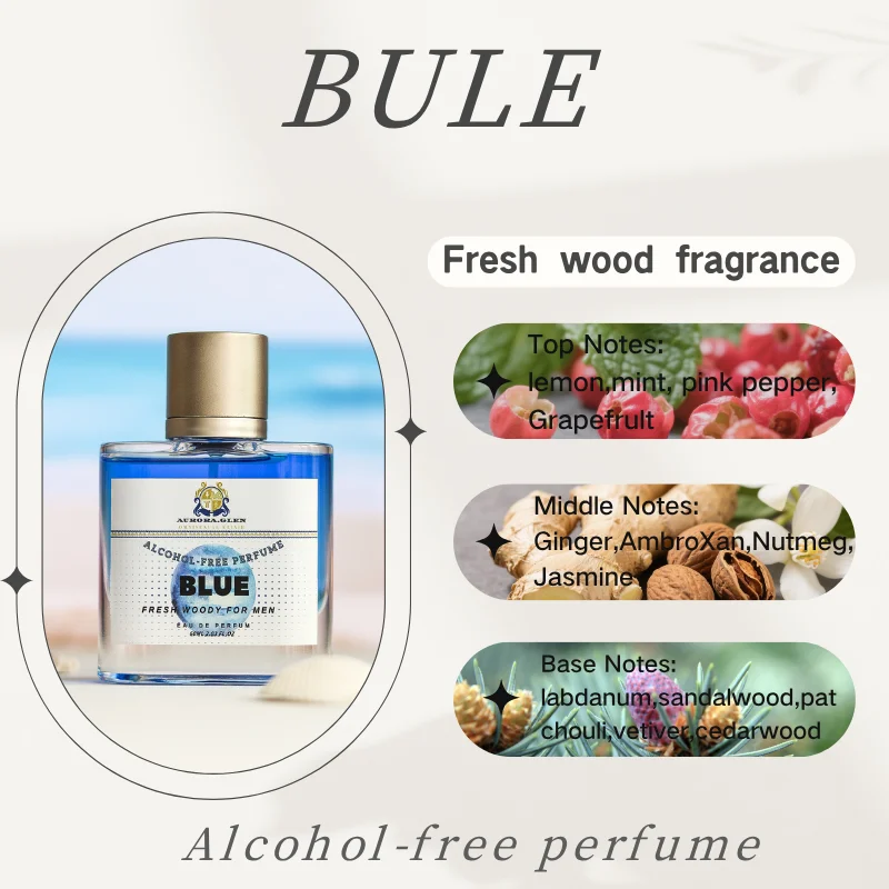 Blaues Eau De Toilette Für Männer Langanhaltender Holziger Duft_voghion.com