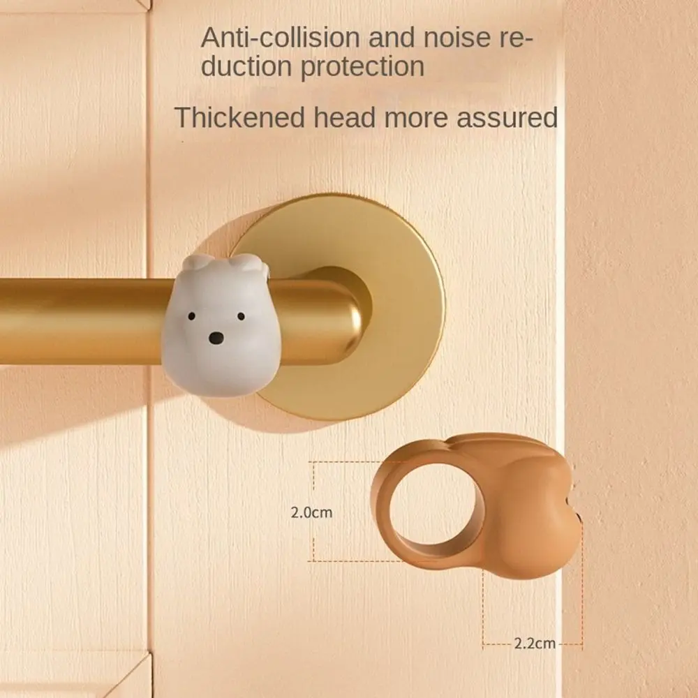 Cute Cartoon Silicone Door Handle Crash Pad Wall Protector Elastic Mute Door Stopper Anti-collision Pad Furniture Fittings door stopper,silicone door stopper,door stopper bumpers
