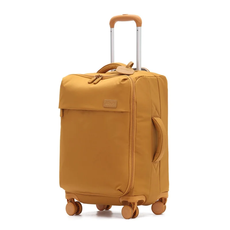 Fashion Good-looking Girls' Ultra-Light Luggage Men's Trolley Case  20-Inch Boarding Bag Nylon Cloth Suitcase With Pull Rodw