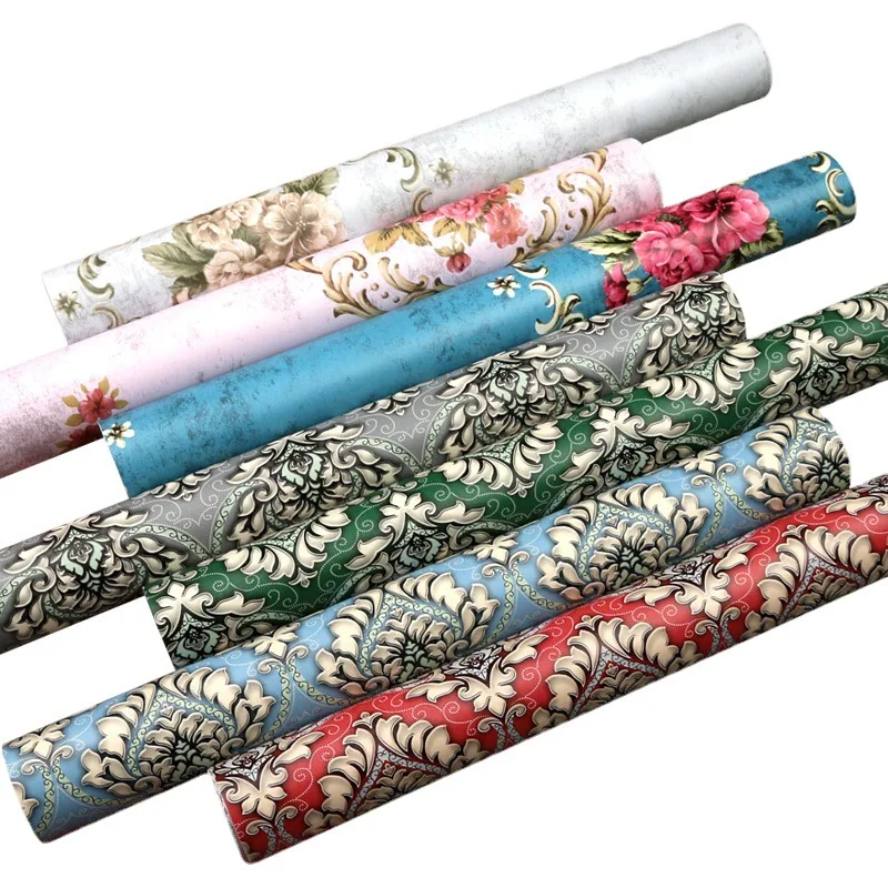 Рисунок 6 - ПВХ европейские обои с большими цветами