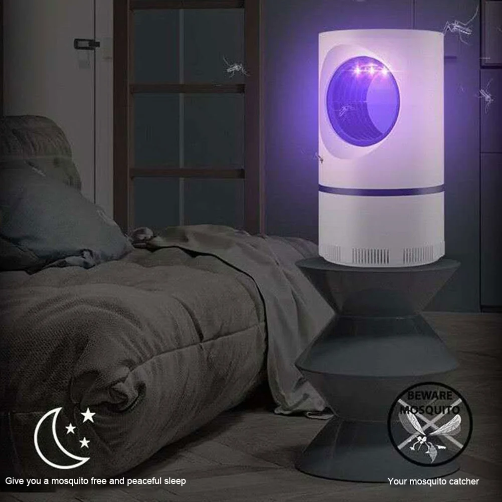 전기 USB 버그 재퍼 트랩 램프, 조용한 파리 해충 캐처 트랩, 파리 모기 킬러, 가정 사무실용 실내 버그 재퍼