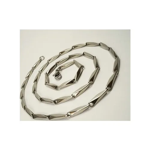 Ottoman Silver Steel Men 'S Necklace Chain Thin Polite Women Unisex Model Stylish Fashion Showy Gift