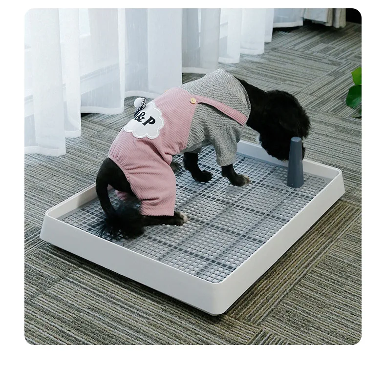 Litter & Housebreaking Pet potty indoor simple size flat mesh with upright dog toilet available Dog Supplies