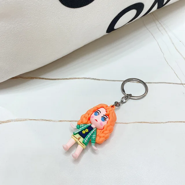 Cute Cartoon Doll Keychain - Adorable Bag Charm And Car Key Ring Accessory  - Temu Austria