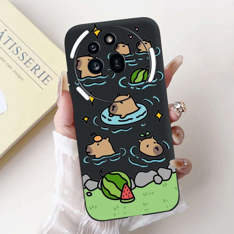 Cute Cartoon Black Silicone Soft Phone Case Bumper
