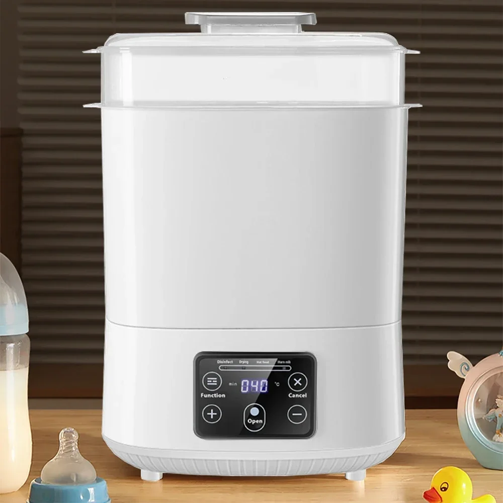Baby Feeding Bottle Warmer Sterilizers Dryer Heater Electric Steam Bottle Sanitizer Large Steamer Touch Screen