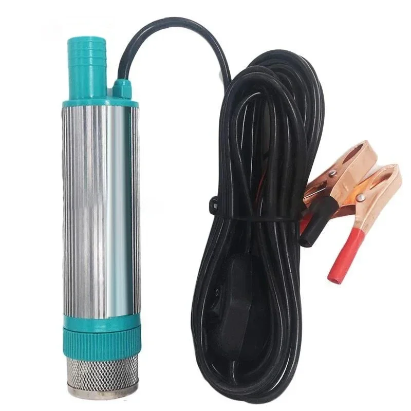 Water Transfer Pump Portable mini Diesel 30L/ min 12V electric car 38mm Camping fishing submersible