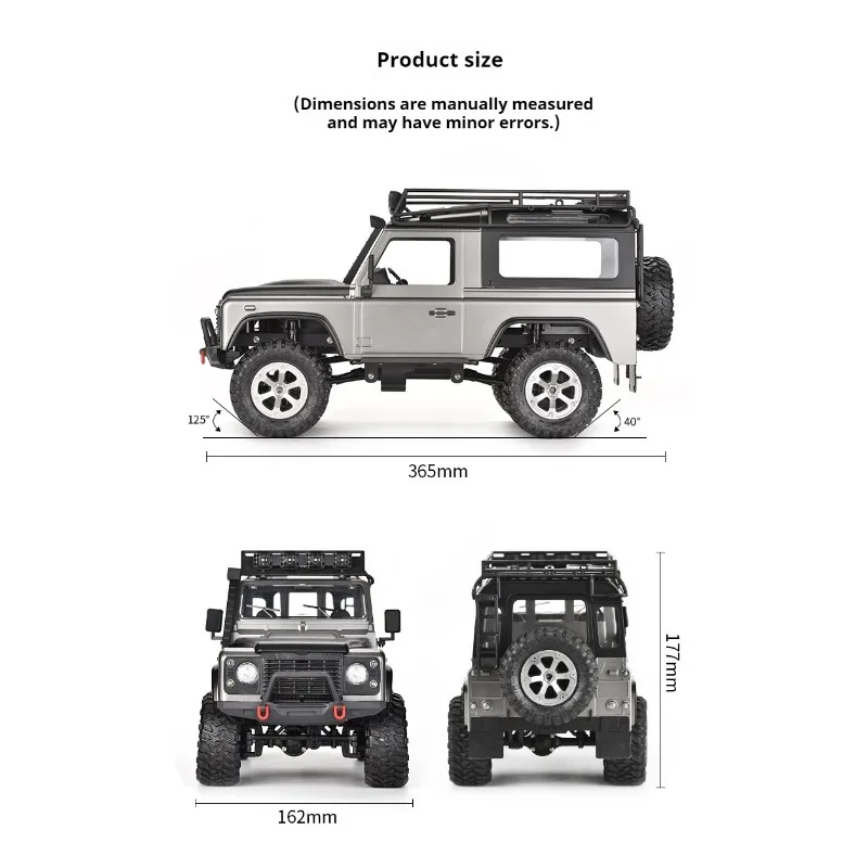1:12 풀 체중계 4WD RC 자동차, 와이파이 카메라 제어 조명 세트, 핸드 캐리 선물 상자 포함, 2.4g 리모컨 자동차 모델