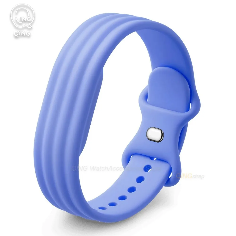 Enhanced Silicone Sports Strap for Fitbit Smartwatches - Fitness Tracker Band Replacement Accessories