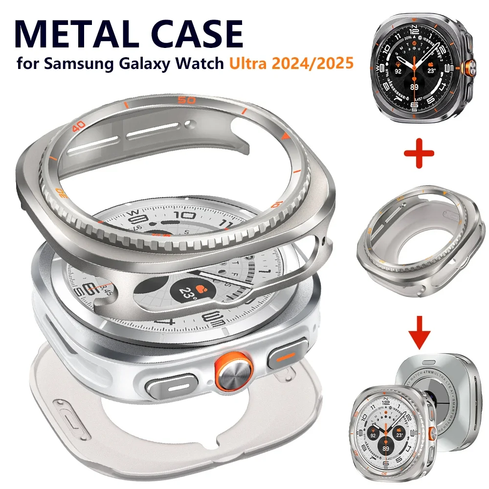 Premium Metal Protective Watch Case - Sleek Design