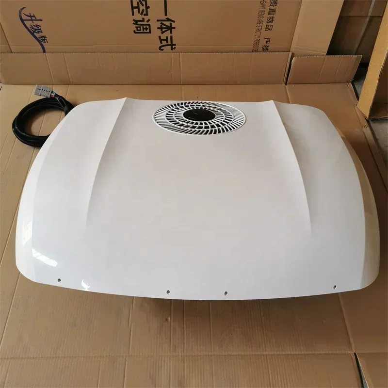Electric 48v 72v roof top packaged 24v 12v rooftop 24 volt truck roof air conditioner for van 2