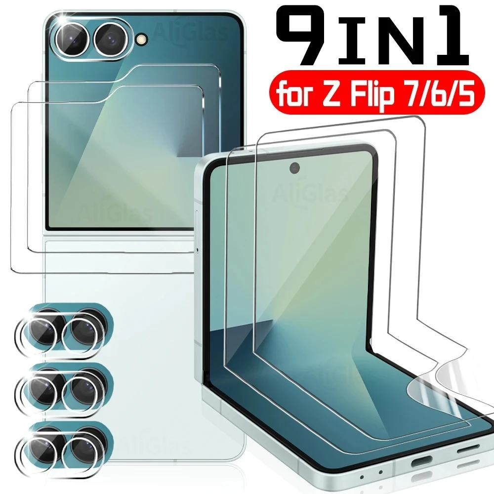 Premium Full Coverage Tempered Glass Screen and Camera Protector Set