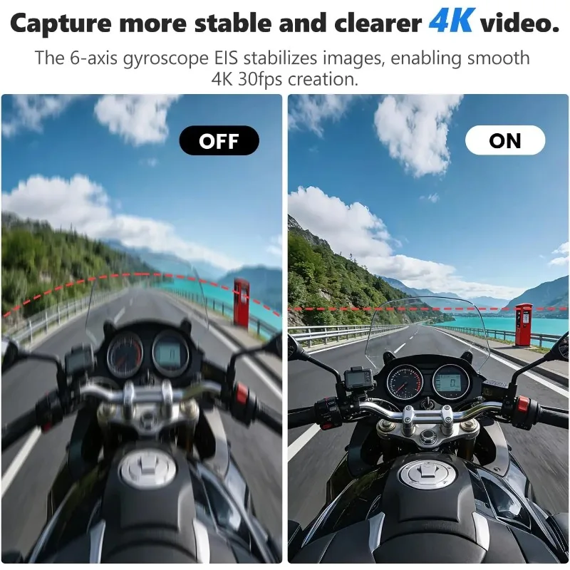 4K 방수 액션 카메라 EIS 마그네틱 미니 스포츠 카메라 POV 휴대용 WiFi 바디캠 충전 케이스 포함 Vlog 32G 카드