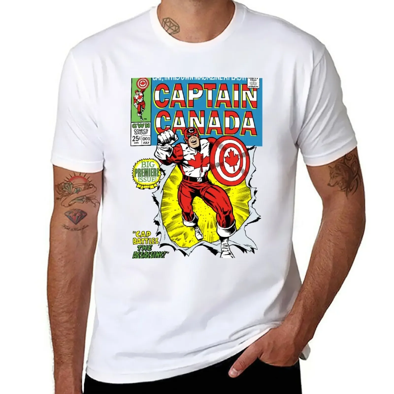 

CAPTAIN CANADA T-Shirt tees sports fans mens t shirts