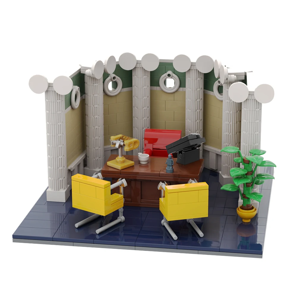 Gobricks Modern Office Architecture Building Block Set Movie Sauls Goodmans Edificio Per Uffici Particelle Di Mattoni Giocattoli Di Mattoni Regalo Per