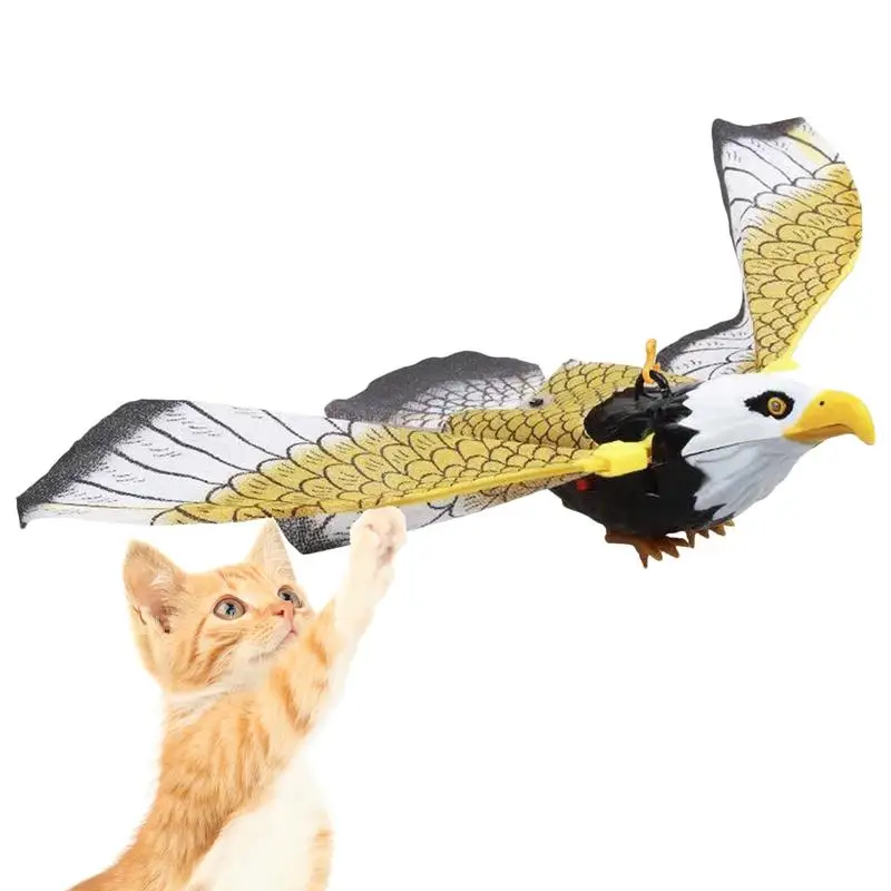 

Автоматическая летающая птица, игрушка для кошек, Интерактивная электрическая летающая птица, игрушка для кошек, автоматическая электрическая летающая птица большой и средней длины