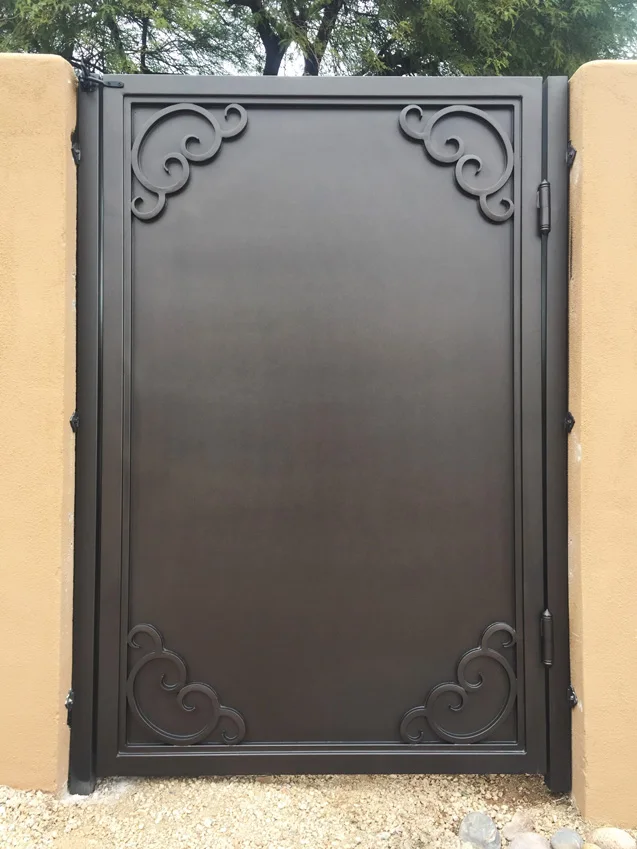 Hot Selling Interior Door Iron Gate Designs Metal Gates Wrought Iron Gate House Main Gate Designs 4