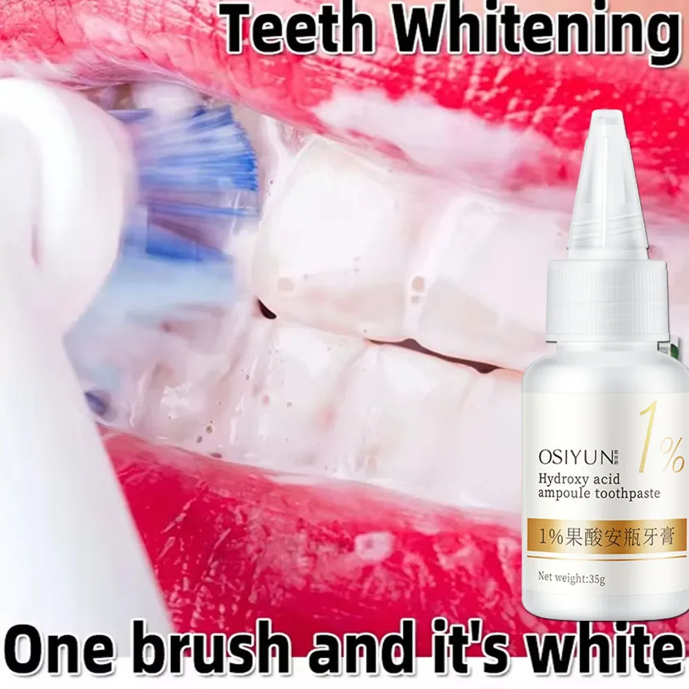 Teeth Whitening Toothpaste Fruit Acid Remove Plaque Stains Calculus Fresh Breath Cleaning Oral Hygiene Dental Bleach Care Tools teeth whitening product teeth whitening essence teeth health product
