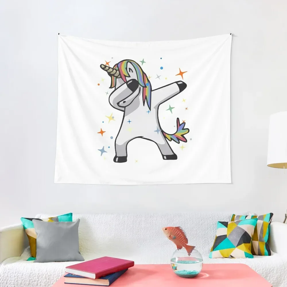 

Original Unicorn Dab Tapestry Aesthetic Room Decorations Wall Mural Bedrooms Decor Tapestry