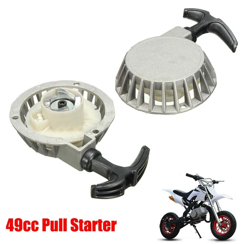 Newpull Start Recoil Starter Per 49Cc Mini Moto Pocket Dirt Pit Bike Atv Alluminio