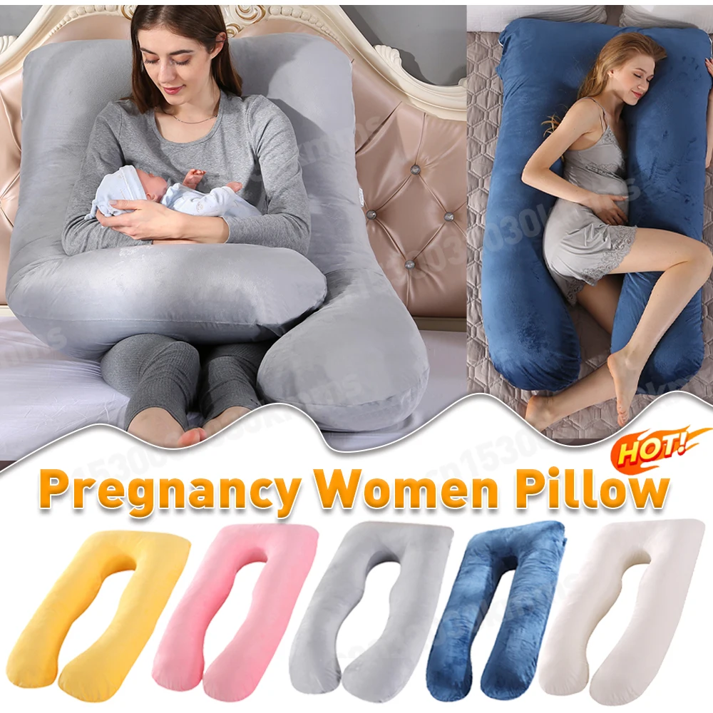 Pregnancy U-shaped Pillow 130*70cm Sleeping Waist Pillow For Pregnant Women Nursing Breastfeeding Cushion For Women