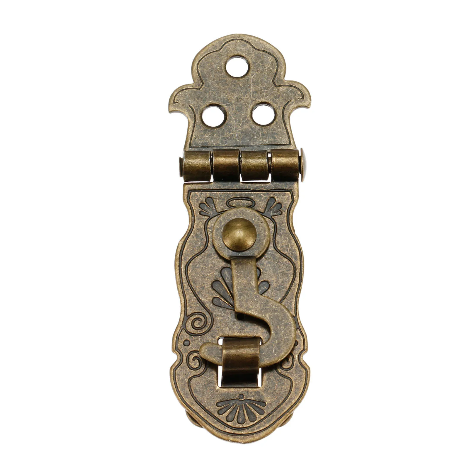Furniture Hardware 1Pc Vintage Old Lock Wooden Box Toggle Lock Antique Bronze Gift Box Buckles Latch Clasp