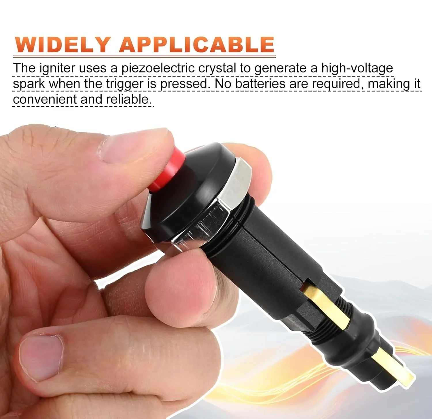 2pcs BBQ Grill Igniter Classic Piezo Potato Gun Cannon Ignitor 18kv Ignition for Propane LPG Natural Gas Applications grill ignition system