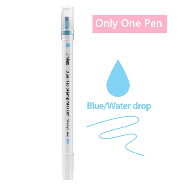 6PCS Colors Highlighter Pen Cute Double Head Kawaii Markers Pastel Set