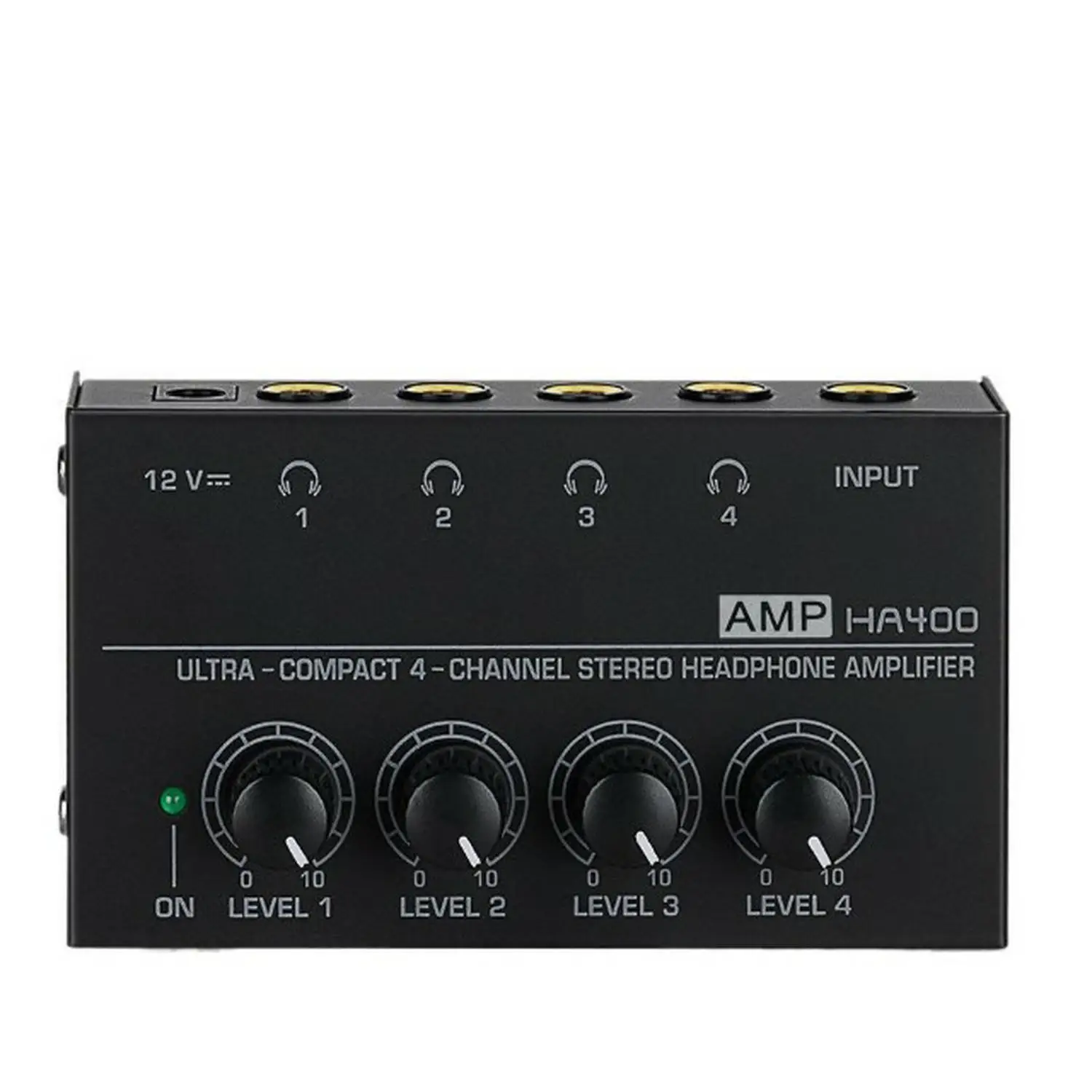 Ultra-compact 4-channel headphone amplifier with independent volume control