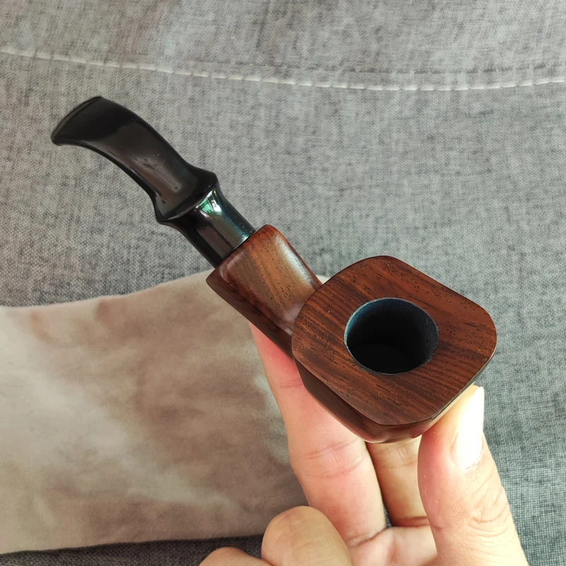 Tobacco Pipe Herb Smoking Pipe Smoking Pipe Handicraft Pipe Sandalwood Wood 1pcs