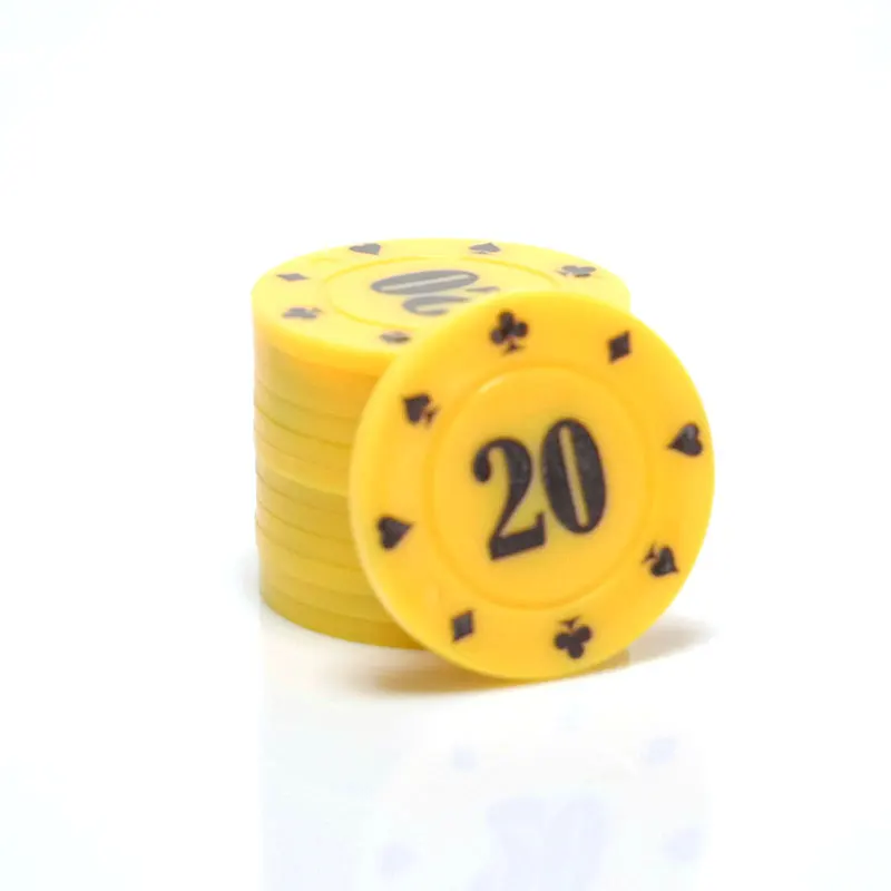 10 Pcs Bargaining Chips Plastic Poker Card Chips for Denomination Printed Number for Game Play, Learning Math Bingo Family Game