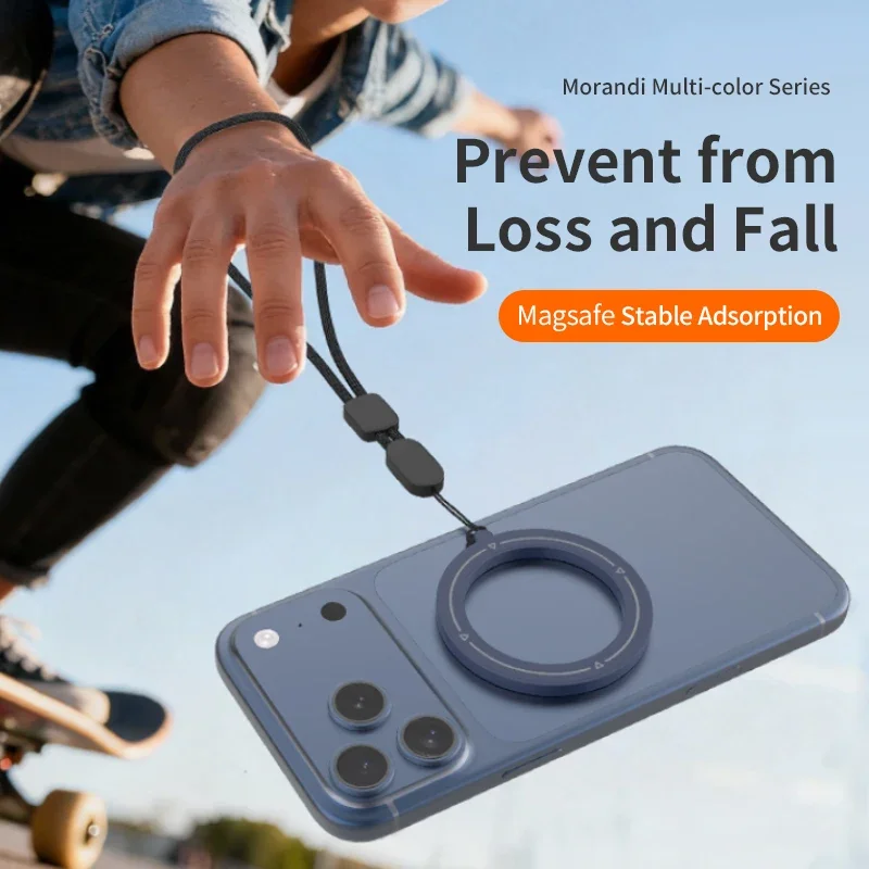 Magnetic Ring Mobile Phone Lanyard Strap with Multiple Color Options