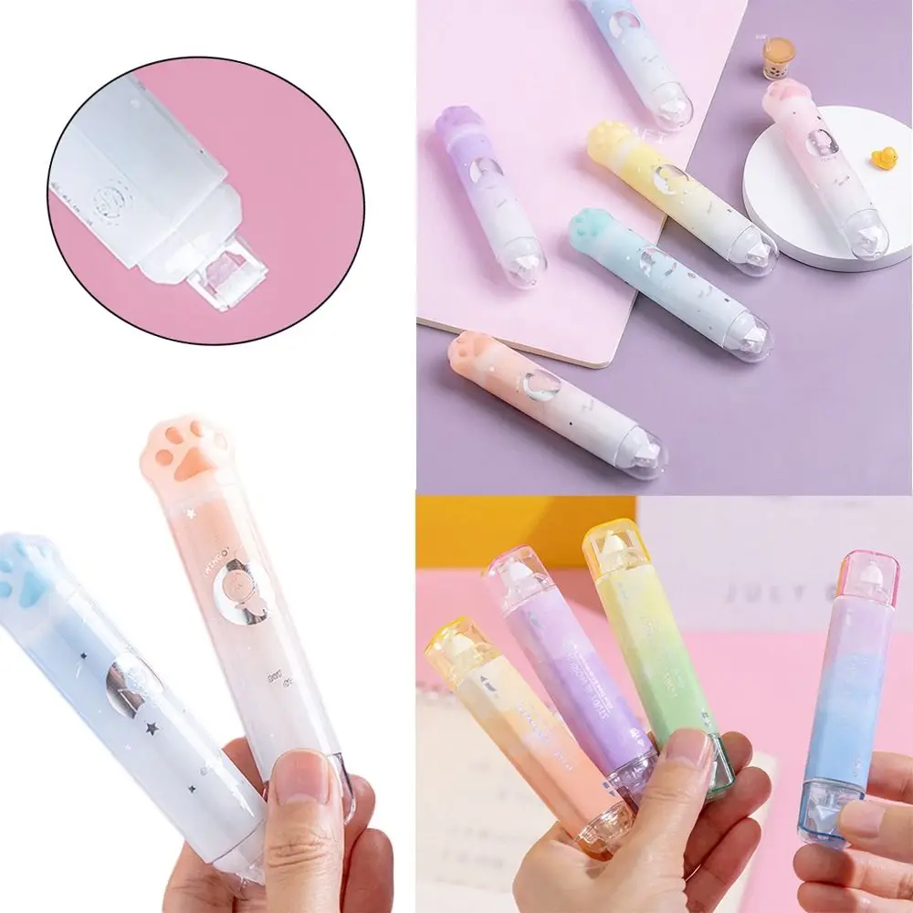 

2pcs Portable New Lovely 2 in 1 Scrapbooking Decor Dots Stick Roller Correction Tape Double Sided Adhesive Glue Tape Dispenser