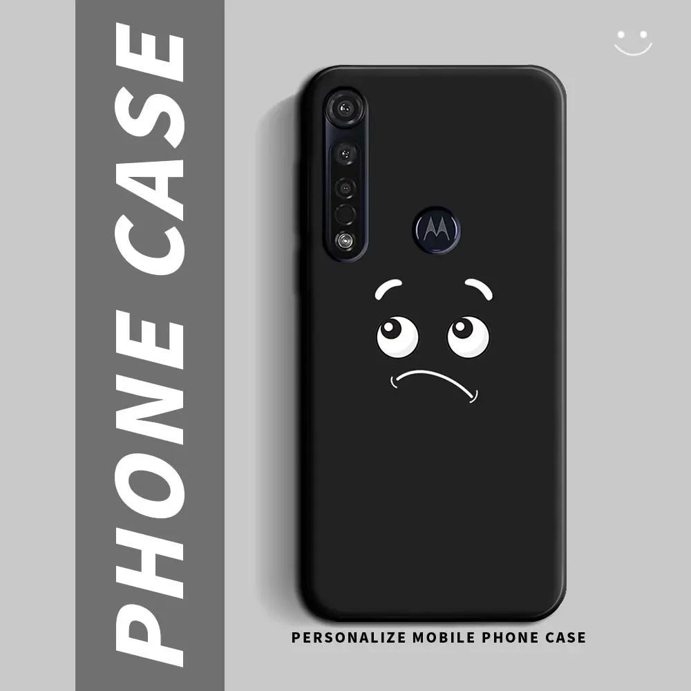 Cartoon Panda Shockproof Silicone Soft Phone Case for Motorola Moto G8 Series