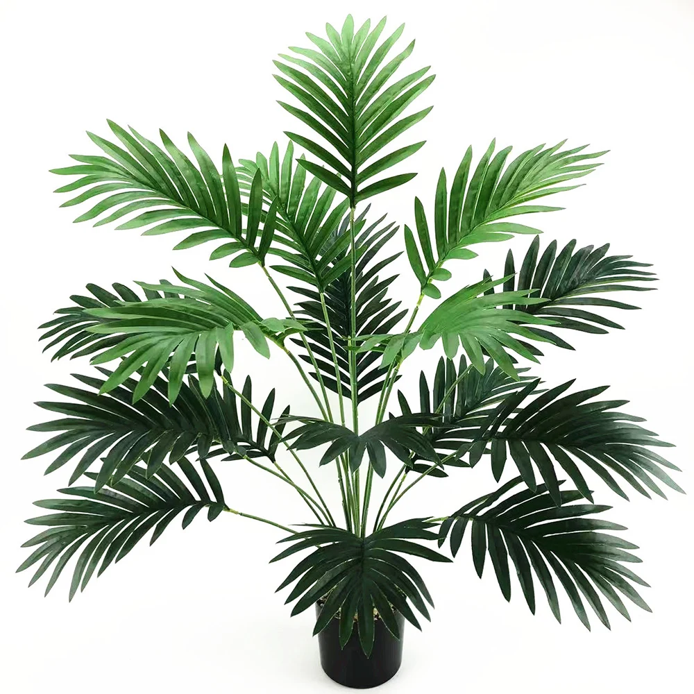 TropicalArtificialPlantsScatteredTailPottedFakePlantPalmLeaf