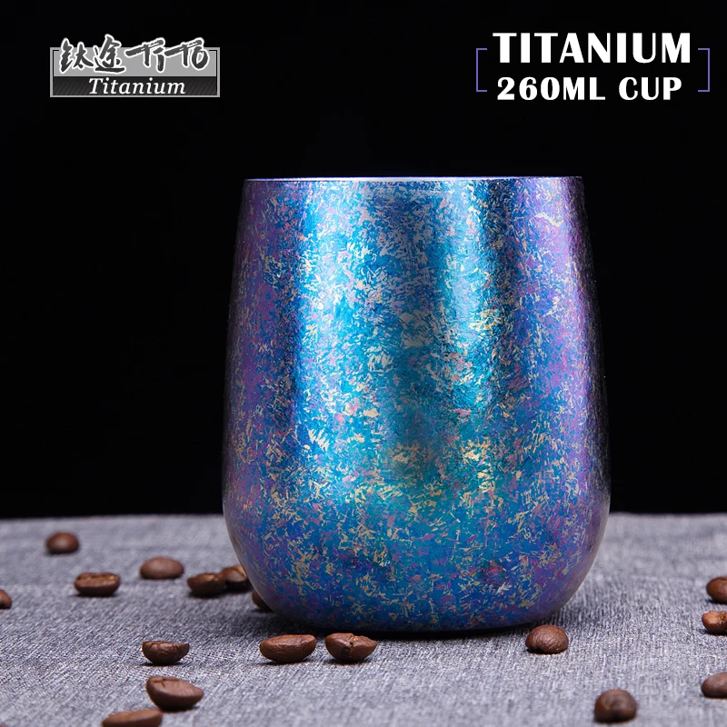 TiTo 260ml Titanium Cup Double Wall Portable Ultralight Mug Cup Coffee