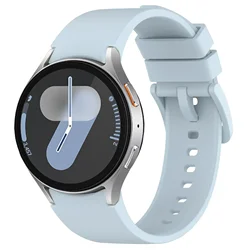 Premium No Gap Silicone Sports Watch Strap - Soft and Comfortable Bracelet Band for Galaxy Watch 7 (Baby Blue C)
