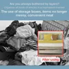 2 Pack Foldable Under Bed Bags Large Under Bed Storage Boxes Thick Breathable Underbed Clothes Storage Bags Zippered Organizer 3