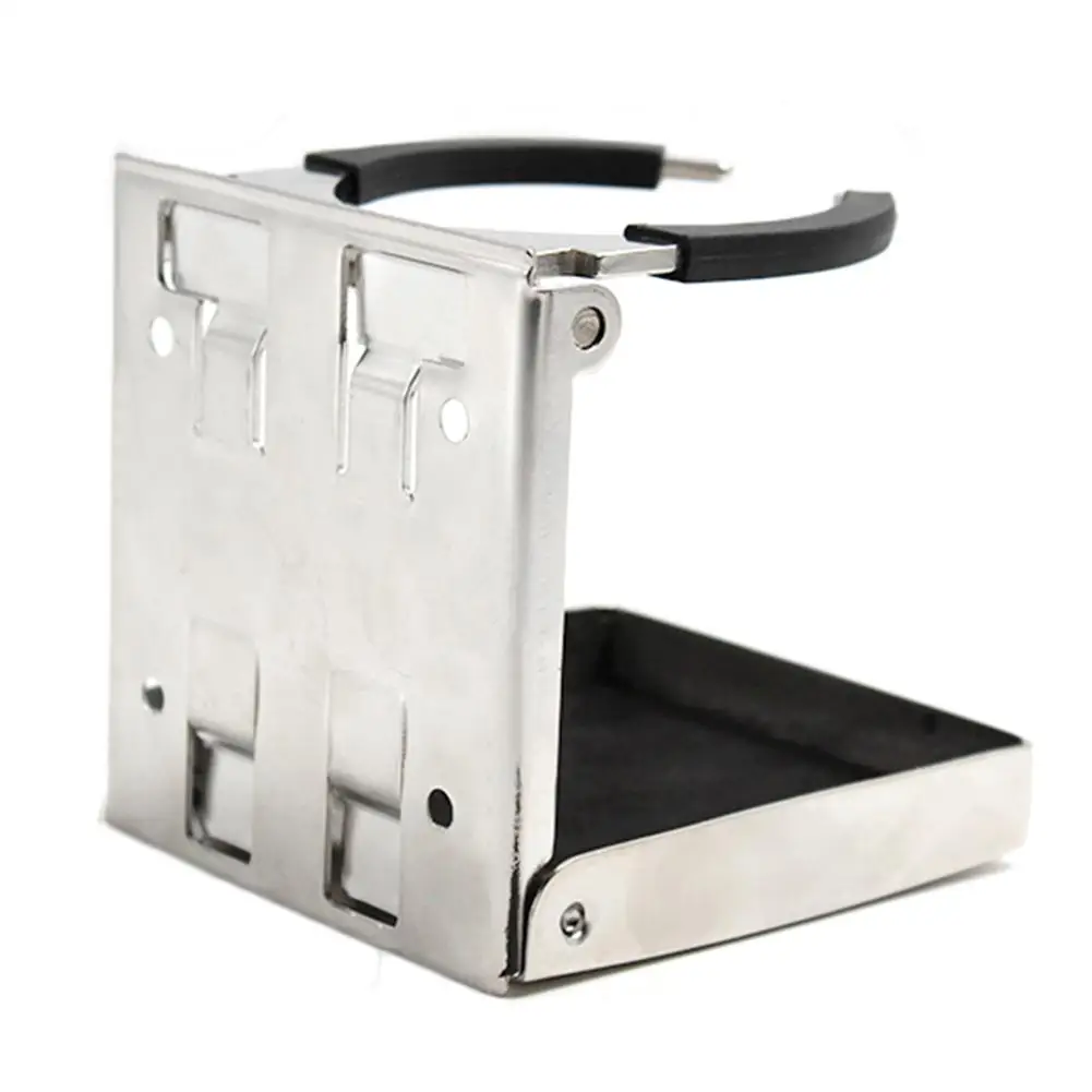 

Folding Cup Holder Stainless Steel Adjustable Corrosion-resistant Drink Holder For Marine Boat Truck Rv Accessories