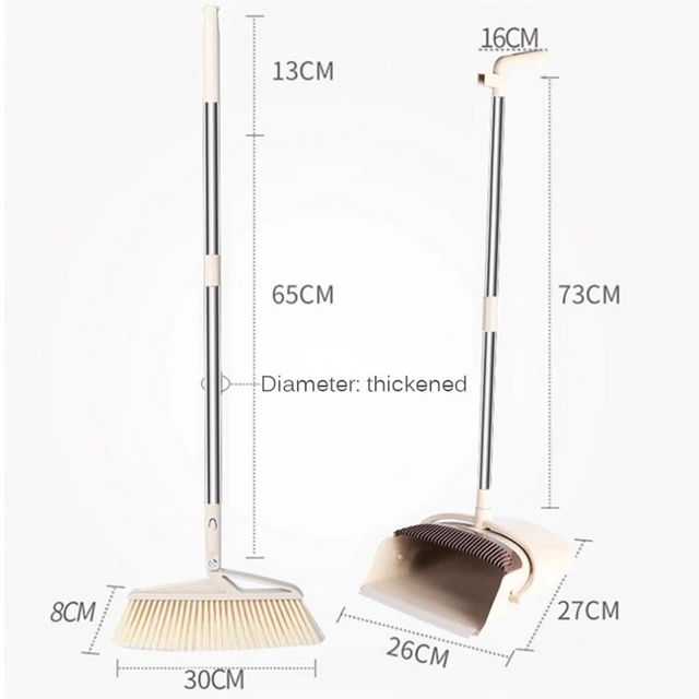 Recogedor Plegable con cabo metálico Triple Clean