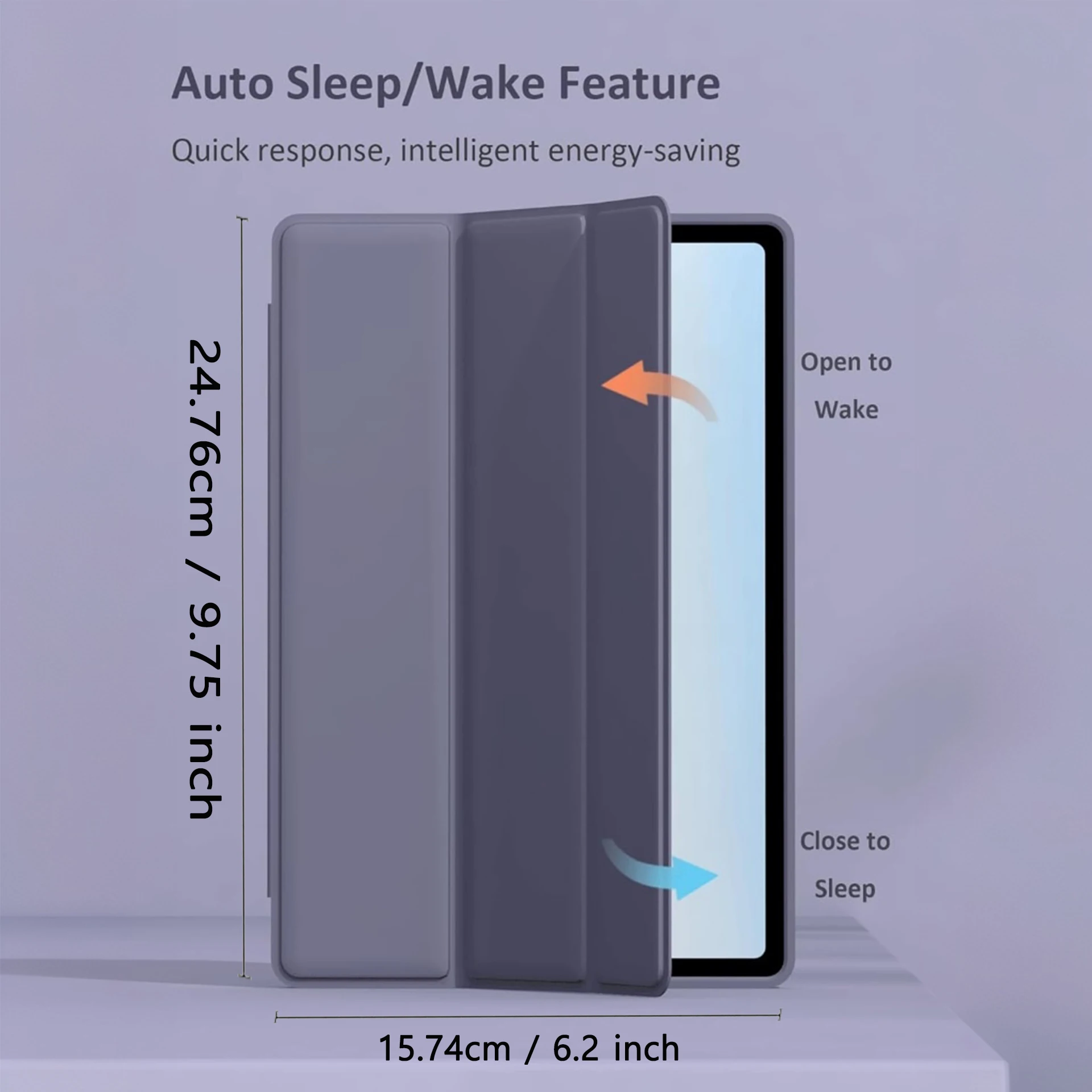 Magnetic Flip Smart Cover with Soft Silicone Stand