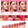 6.3g Private Label Blush Stick Custom Logo Matte Blusher Pigment Long Lasting Waterproof Colorful Natural Makeup Cruelty Free 5